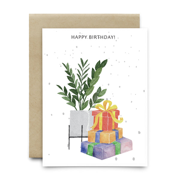 כרטיס ברכה שתיל - HAPPY BIRTHDAY