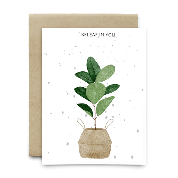כרטיס ברכה שתיל - I BELEAF IN YOU