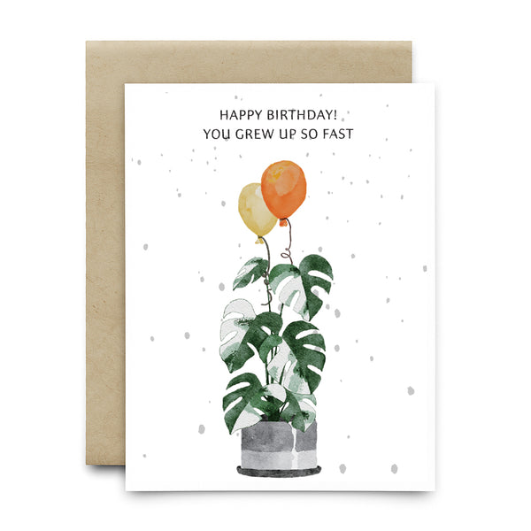 כרטיס ברכה שתיל - HAPPY BIRTHDAY