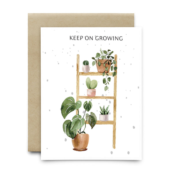 כרטיס ברכה שתיל - KEEP ON GROWING