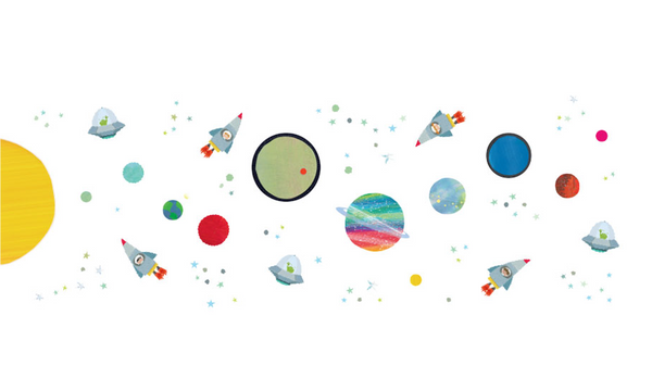 מדבקות קיר טפט - הרפתקה בחלל