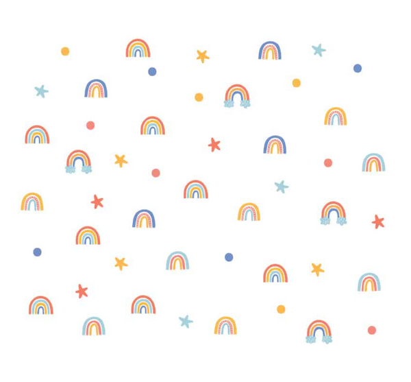 מדבקות קיר טפט - קשת בענן